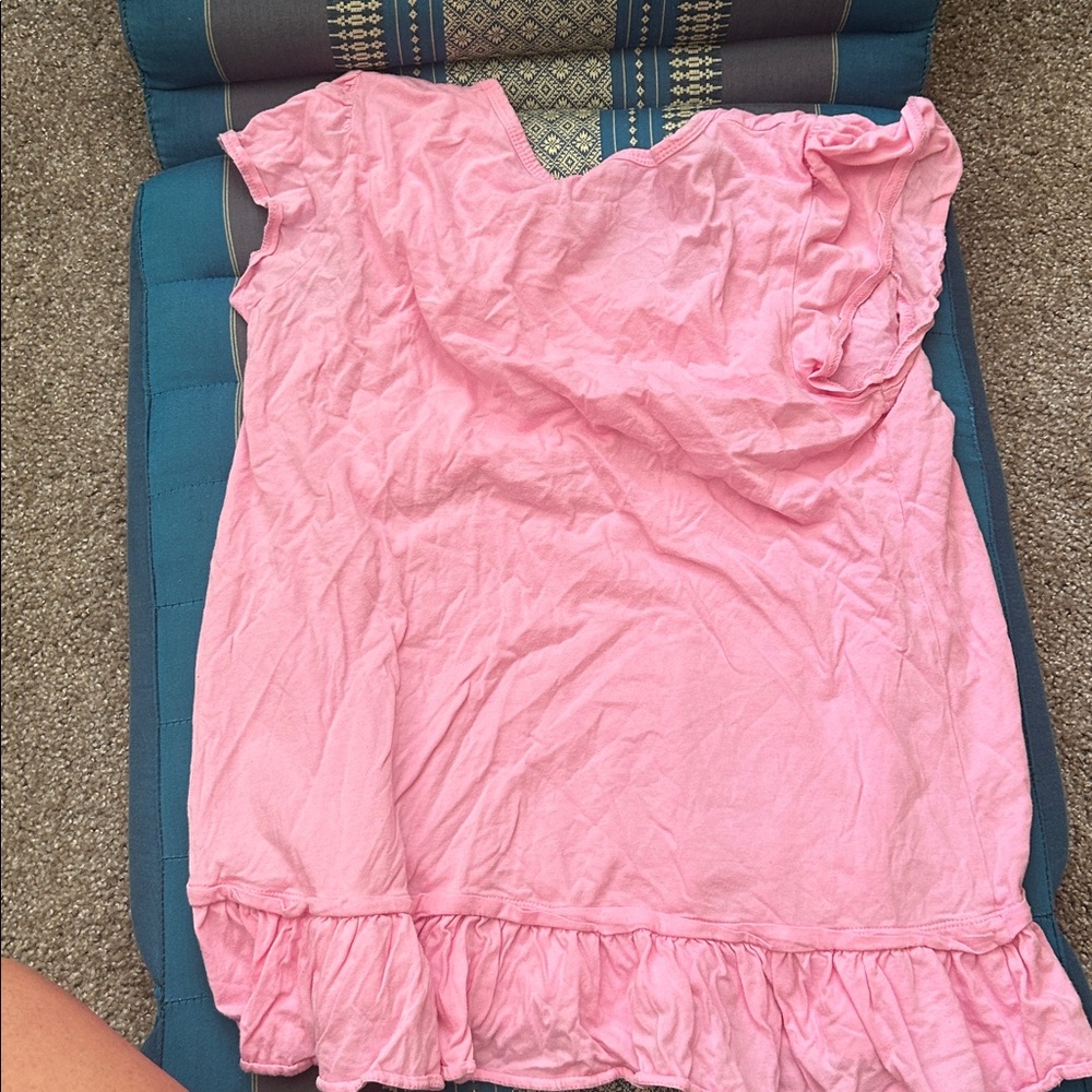 Pink Ruffled Women's Top - Picture 2 of 2